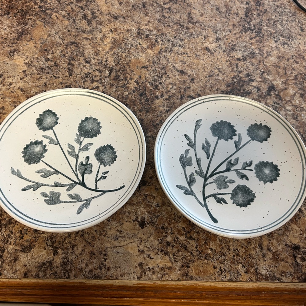 Threshold stoneware mini blue floral plates (set of 2)